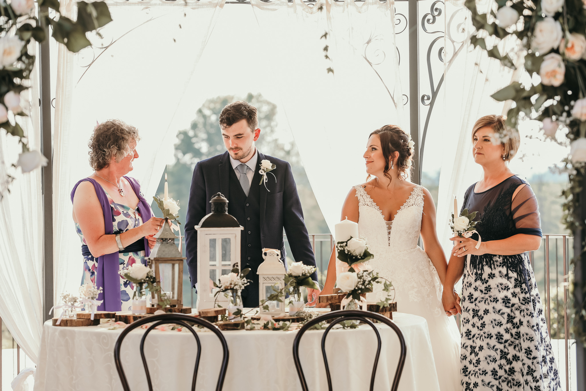 Festa matrimonio laico rito della luce
