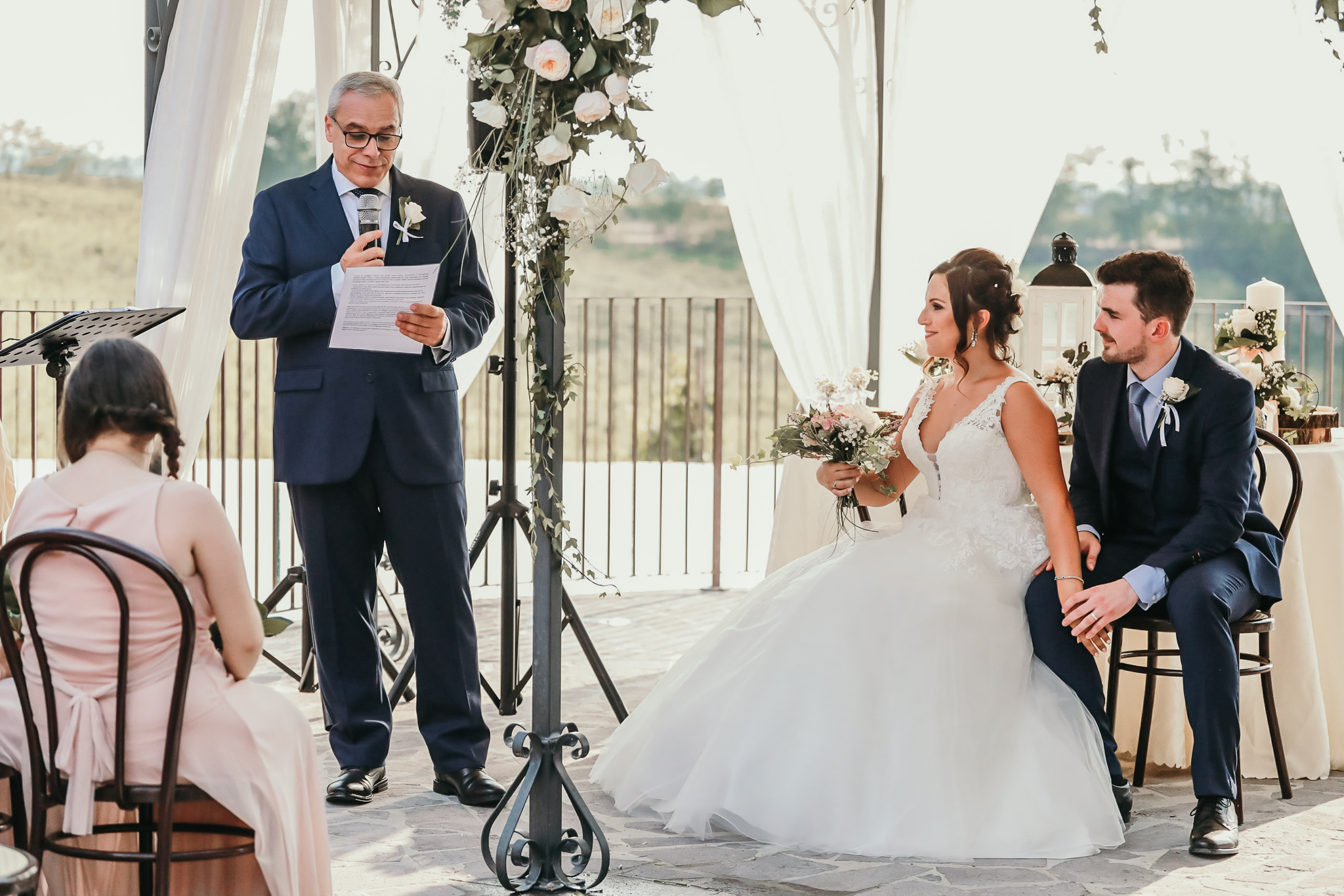 cerimonia laica rito luce lettera padre